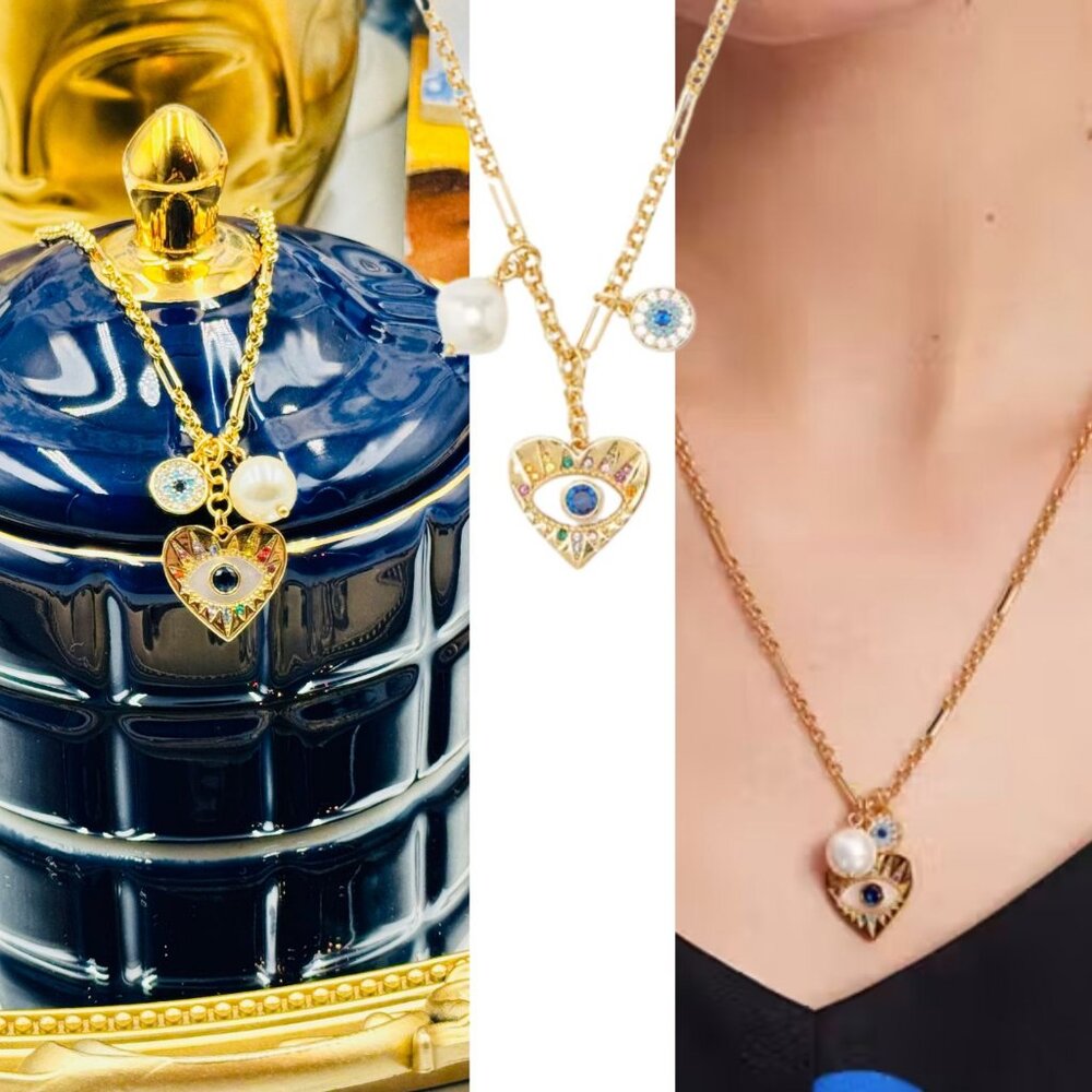 🆕 KATE SPADE 🧿 NWOT Evil Eye Cluster Pendant Necklace